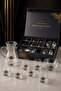 9 Piece Hajj Umrah Catering Set |   Pitcher, 6 Cups and 2 Bowls Glass Set - Kaaba Patterned - 5