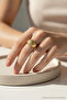 Stylish and Durable Steel Ring with Yellow Color Sun Motif - 4