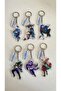 Genshin Impact 2D Thick Acrylic Keychain Charm 6-7cm Kazuha Ayaka Cyno Ganyu Game Character - 2