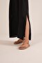 Ayrobin Thick Fabric Strap Slit Maxi Dress - 4