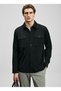 Black Men's Slim Fit Shirt Jacket Gary