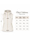 Women's Hooded Plaid Lined Gold Zippered Quilted Puffer Vest - 8