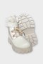 Velcro Smart Lace-Up Fur-Lined Cold and Water Resistant Girls' Boots Beige - 6