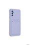 Zngzrmll Galaxy A14 4g Case Kelvin Silicone with Business Card Holder (180045) - Lilac - 2