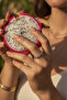 Adjustable Stone Detailed Leaf Patterned Stylish Gray Ring - 2