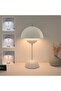 Modern Cordless Table Lamp Rechargeable Mushroom Touch Lamp Dimmable LED Bedside Lamp Portable Nightstand Desk Light for Bedroom Living Room Indoor Outdoor Use White - 4