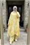 Women's Patterned Oversize Kimono Shirt and Pants Two-Piece Set - 4