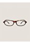 Unisex Rectangular Clear Glass Eyeglasses Leopard Pattern Frame Montes C7