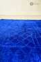 Plush Prayer Mat Non-Slip Base Ultra Soft Velvet Textured Luxury Prayer Mat |   Navy Blue - 4