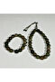 Natural Stone Prayer Beads & Bracelet Set - Aventurine Stone