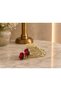 Leaf Figured Cherry Detailed Stoned Women's Hair Clip Stylish Elegant Accessory School Daily Special Occasion Use - 2