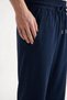 Men's Navy Blue Parachute Fabric Wide Leg Oversize Comfortable Fit Trousers - 6