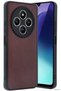 Zngzrmll Redmi 14C Case Aras Leather Cover (191009) - Burgundy
