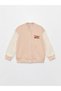 Lcw Kids Pink Embroidered Long Sleeve Girls' College Jacket