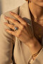 Modern Design Steel Ring with Heart and Flame Motifs - 3