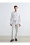 Lcwaikiki Classic White Regular Fit Linen Blend Men's Basic Shirt - 2