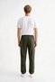 Men's Khaki Parachute Fabric Wide Leg Oversize Comfortable Fit Trousers - 3