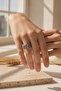 Star Design Adjustable Grey Steel Ring for Women and Men - 4