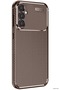 Zngzrmll Galaxy S24 Fe Case Auto Focus Carbon Cover (184945) - Brown