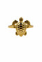 Stylish Steel Ring with Yellow Turtle Figure - Nautical Themed Accessory