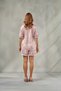 Women's Chain Patterned Powder Satin Short Pajama Set Verona & Floral Ribbed, Gift, Romantic Home Chic Homewear Shorts Set - 7
