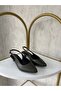 Simple 3 cm Skin Leather High Heels - 3