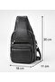 Genuine Leather Unisex Bodybag, Body and Backpack, 3 Different Uses, Special Production, Real Leather - 8