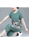 Women's Green Top & Shorts Set - 3
