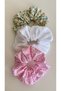 Elastic Buckle 3-Piece Floral Bun Buckle Women's Cotton Pinterest Model