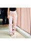 Women's Pink Wide-Leg Trousers - 4