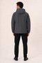 Men's Anthracite, Nova Fabric, Hooded, Water and Wind Resistant, Seasonal Lightweight Raincoat - 5