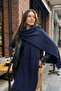 Unisex Scarf with Twisted Knit Detail - 3