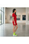 Women's Red Graphic T-Shirt & Shorts Set - 3