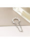Women's White Pearl Steel Earrings - 3