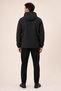 Men's Black, Nova Fabric, Hooded, Water and Wind Resistant, Seasonal Lightweight Raincoat - 5