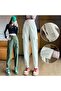 Women's Light Green Cargo Jogger Trousers - 3