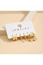 Women's Golden Gold-Plated Earring Set