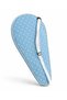 Premium 27 Inch Racket Cover Turquoise Color with White Polka Dots - 3