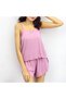 Women's Pink Cami Top & Shorts Set