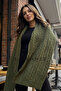 Unisex Scarf with Twisted Knit Detail - 2