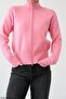 Women's Stand Collar Double Zipper Soft Cardigan - 2