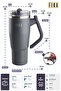 Fika Lumi Patented Leak-Proof Double Spout Steel Thermos with Rotating Handle 950 ml - Anthracite - 3