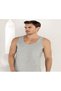 Men's Gray Color Cotton Combed Tank Top Me002 New Season (Economy for 1 Piece)