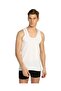 Tutku-Men's Ribbed Undershirts - Pack of 11 - White
