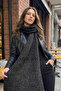 Women's Thick Ribbed Thessaloniki Knitted Scarf - 3