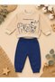 3-Piece Baby Set – Printed Sweatshirt and Jogger Bottoms 6-24 Months - 3