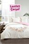 Lavender - Elasticized Bed Sheet - Double Duvet Cover Set - 100% Cotton