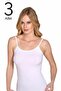 Tutku-Women's White 3-Pack Lycra Rope Strap Undershirt Elf568Ber2128Ccm3