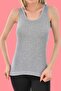 Tutku-Women's Gray 6-Pack Cotton Ribbed Strap Tank Top