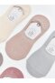 Non-Slip Heel Women's Ballerina Socks 5-Pack (S6) - 3